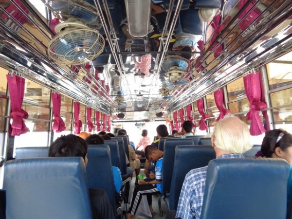 on the bus