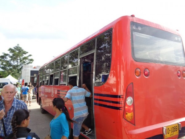 the bus
