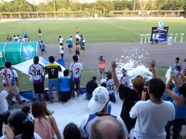 We are the champions - let the foam party begin.