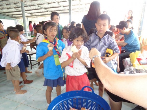 the Infant Class had by now digested their ice creams, and were invited back for more